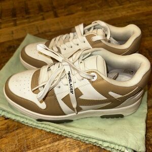 Off White Out of Office shoes(White and Beige)